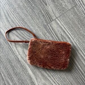 Sheepskin leather handbag